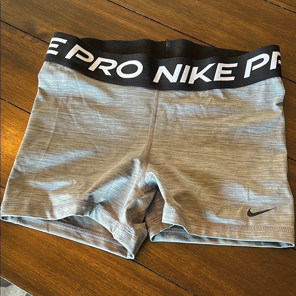 Nike Pro Heathered Gray Shorts